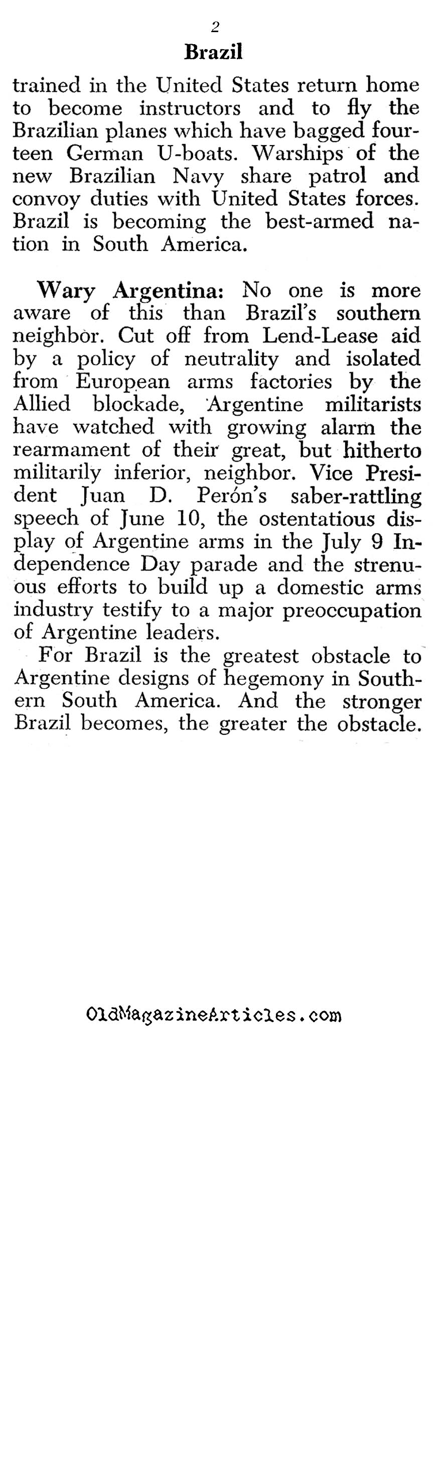 With the Brazilians in Italy (Newsweek & Yank Magazines, 1944)